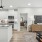 spacious room that connects to the kitchen